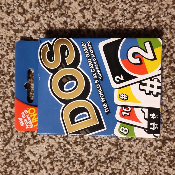 Mattel Games, DOS Card Game, From the makers of UNO, 2-4 Players, Age: 7+ - Picture 1 of 2